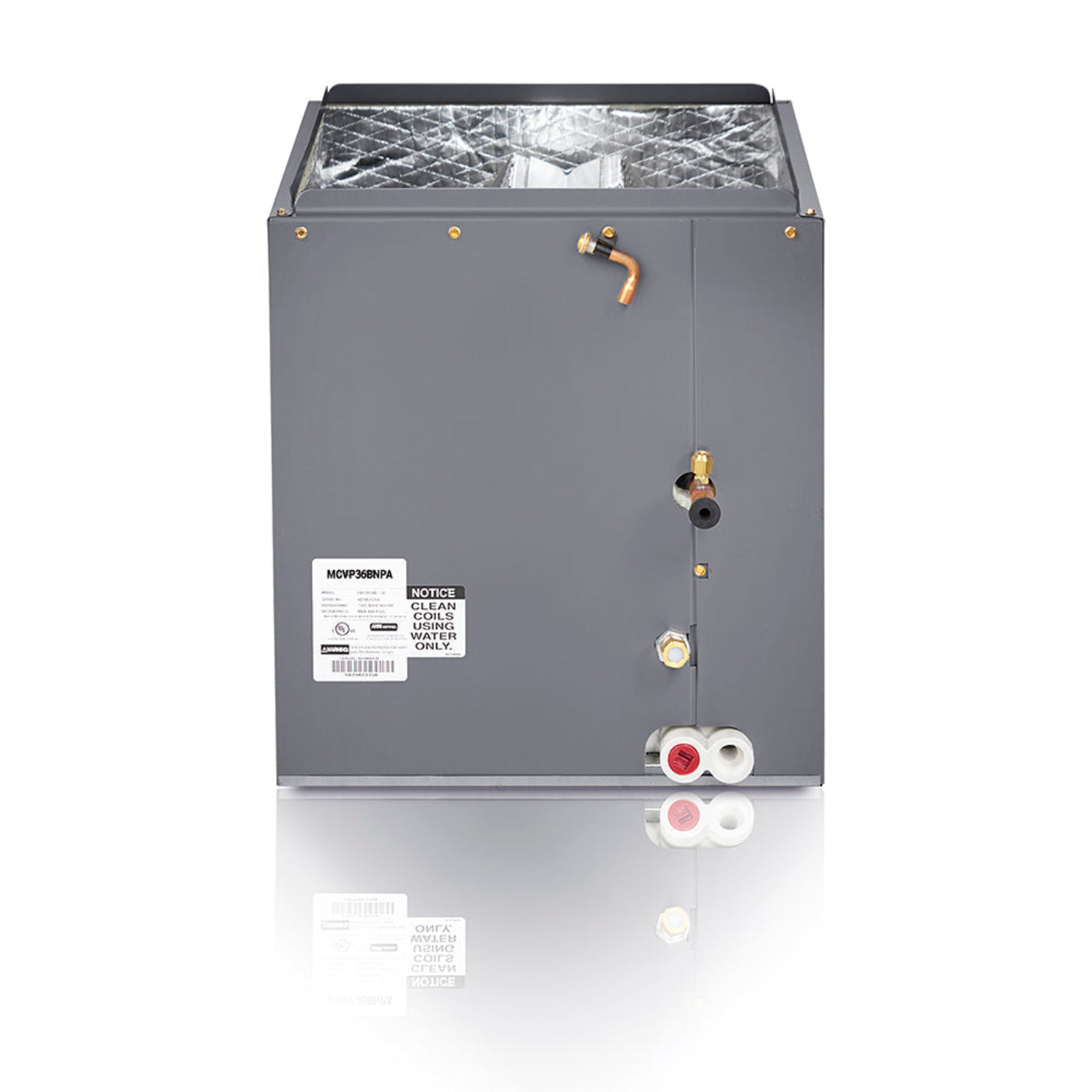 MRCOOL Signature 48K BTU, 4 Ton, 16 SEER, R410A Upflow Cased Evaporator Coil - 17.5-Inch Cabinet  - MCVP48BNPA