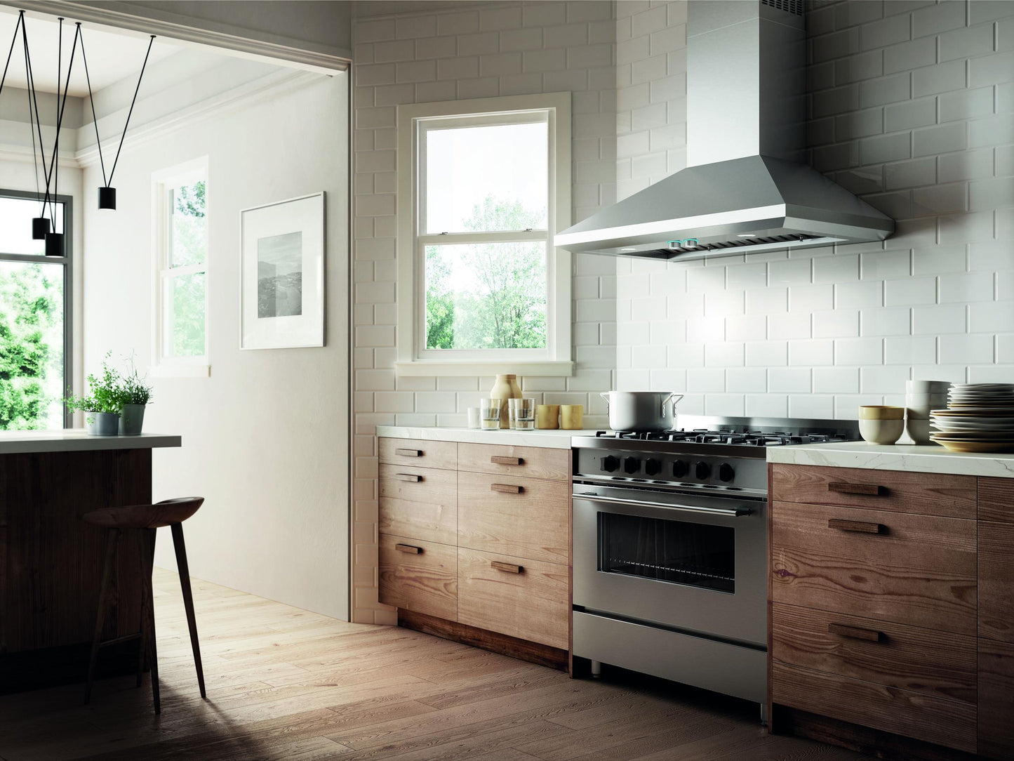 ELICA ELN630S2 LEONE Wall Mount Range Hood 30" wide - 600CFM in Stainless Steel - ELN630S2