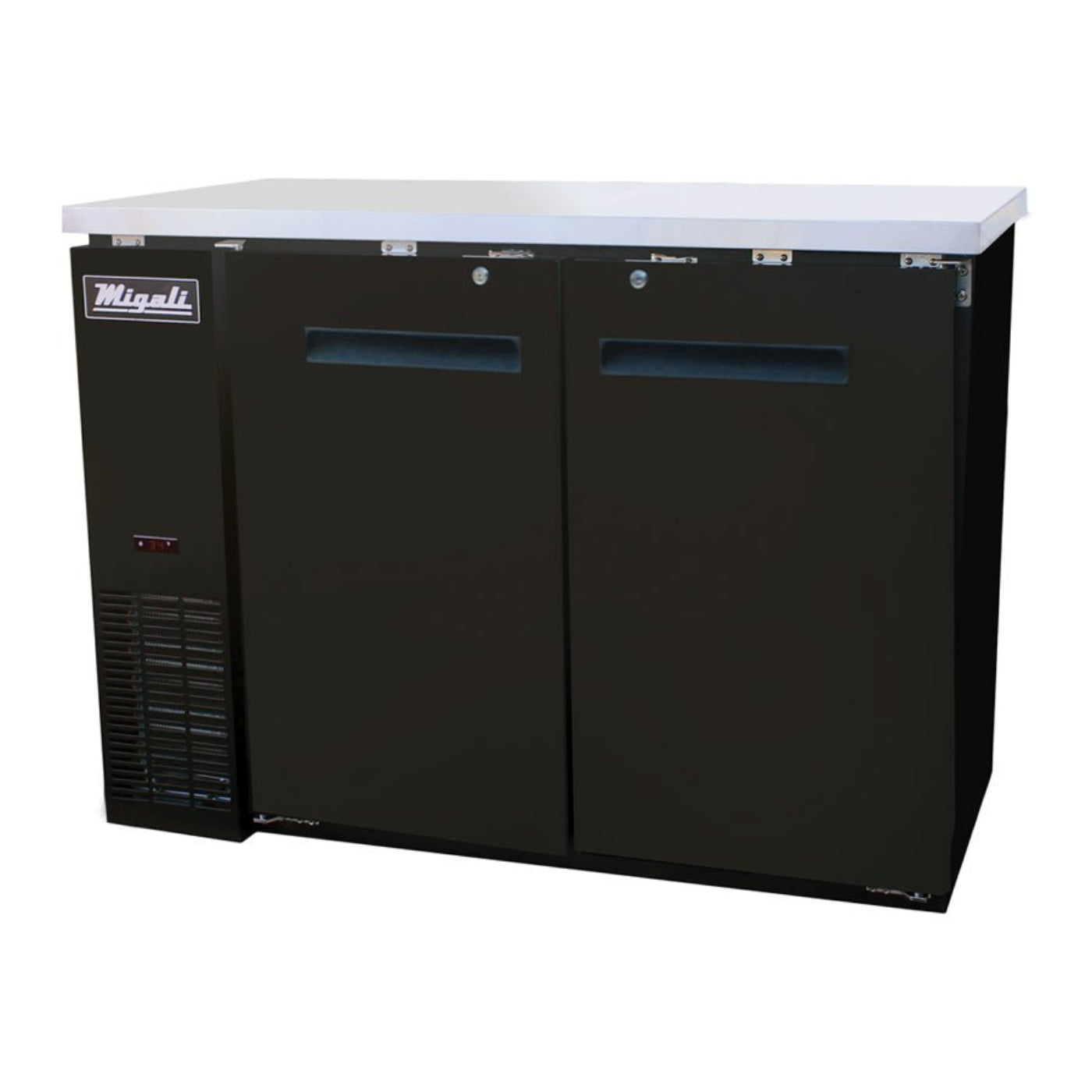 Migali C-BB48-HC 48.75” Refrigerated Back Bar Cabinet 11.8 Cu Ft - C-BB48-HC