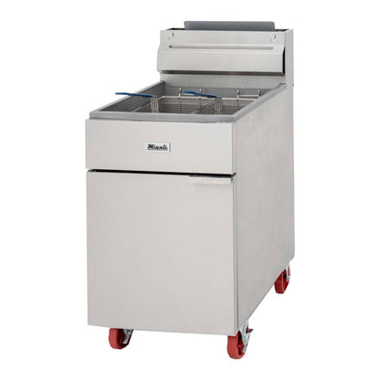 Migali C-F50-LP Liquid Propane 50 lb Floor model Fryer 120,000 BTU - C-F50-LP
