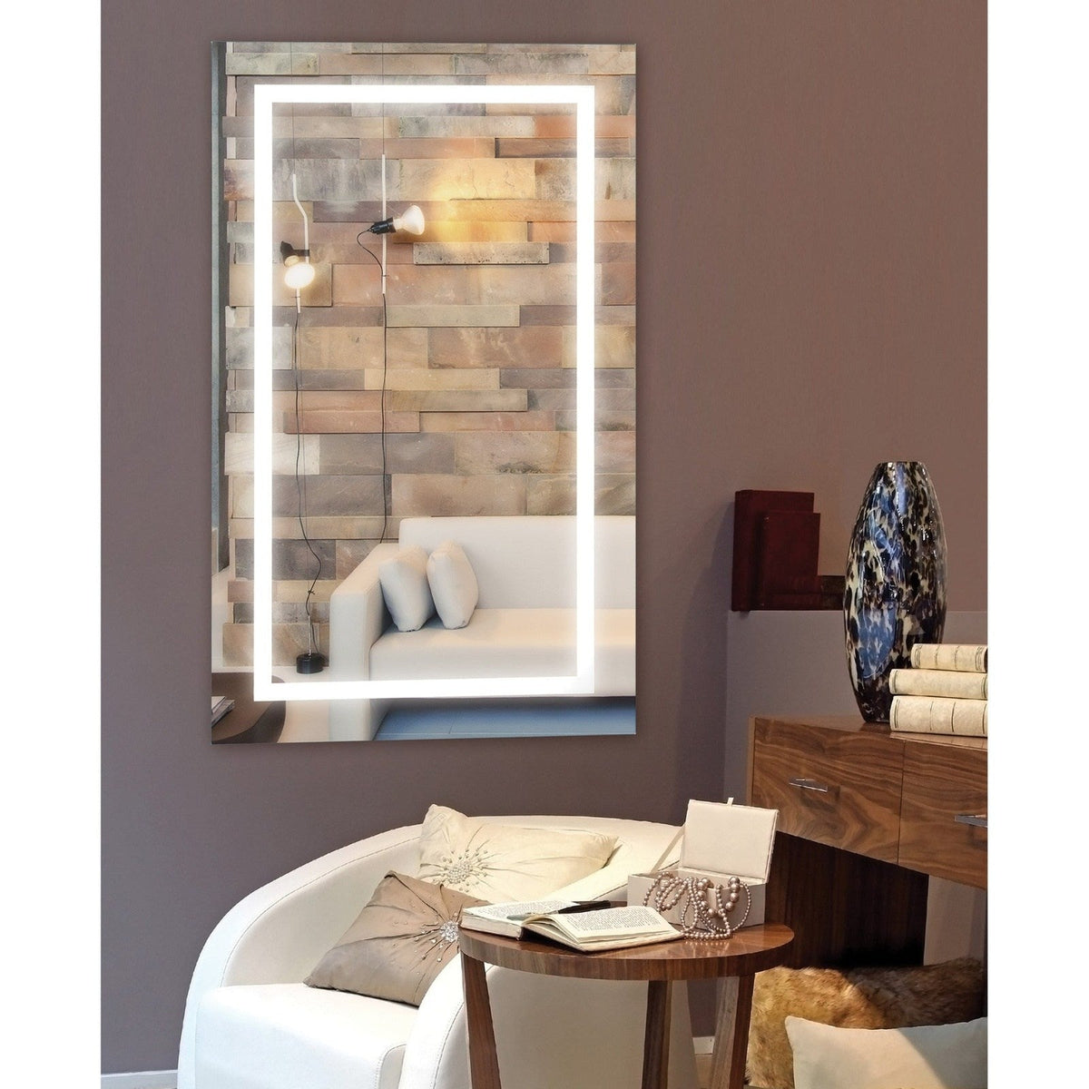 RenWil Adele LED Rectangle Mirror NDD21M354 - MT1354