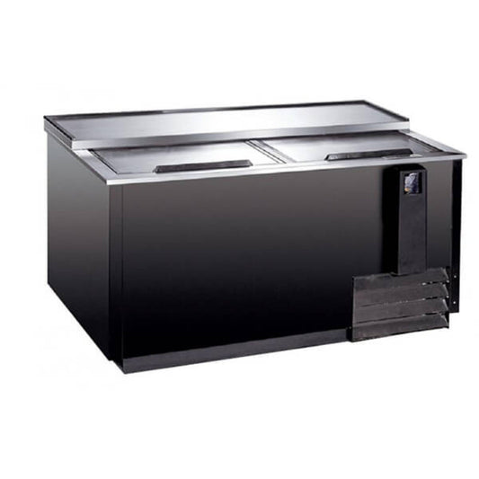 Omcan 64.5" Black Horizontal Bottle Cooler - Omcan-50040