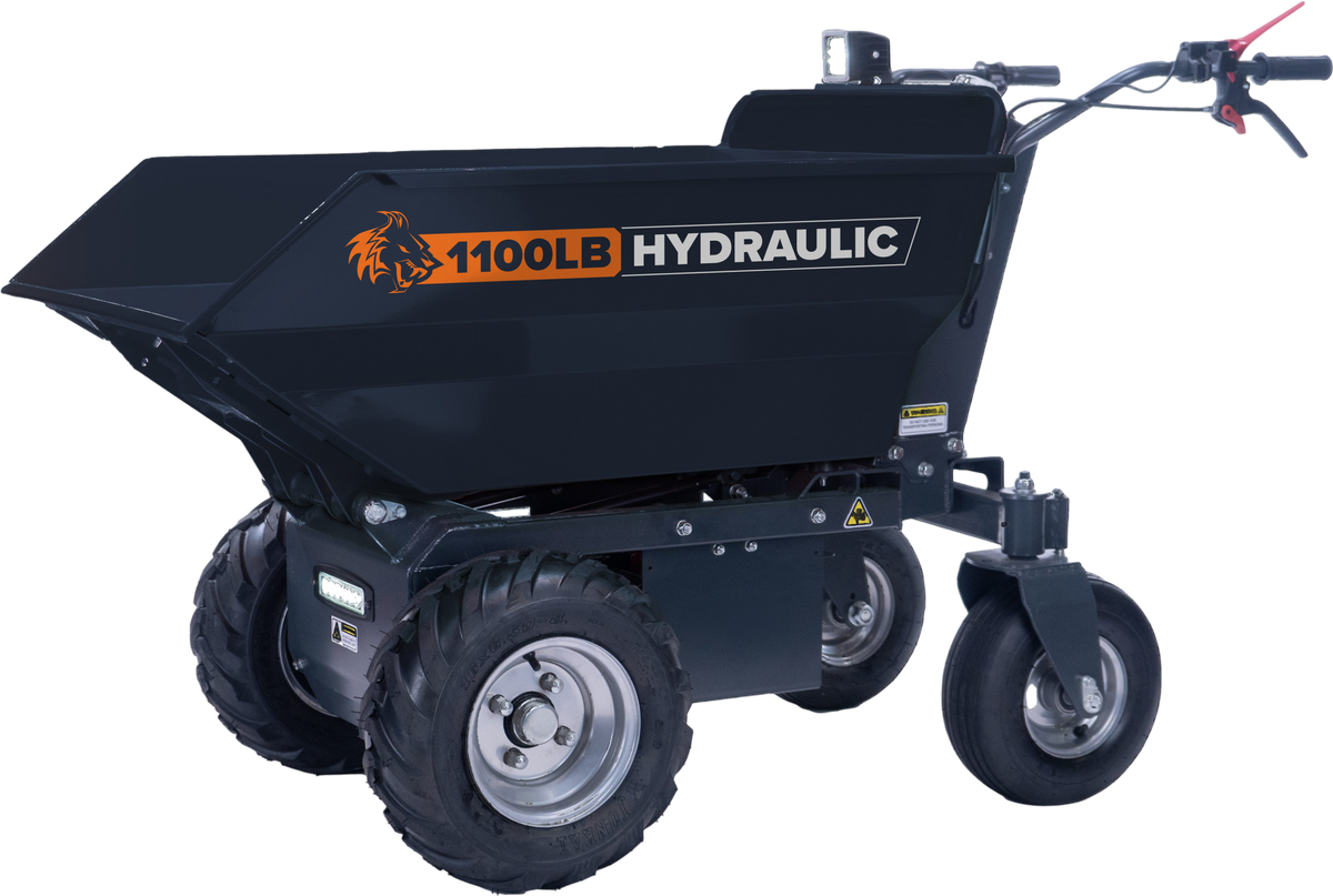 DK2 OPD812 Electric Dump Cart Self-Driving 8 cu. ft. 1100 lbs Capacity 12V New - OPD812