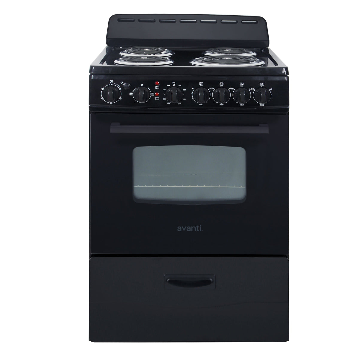 Avanti 24" Electric Range Oven with Framed Glass Door - ERU240P0W