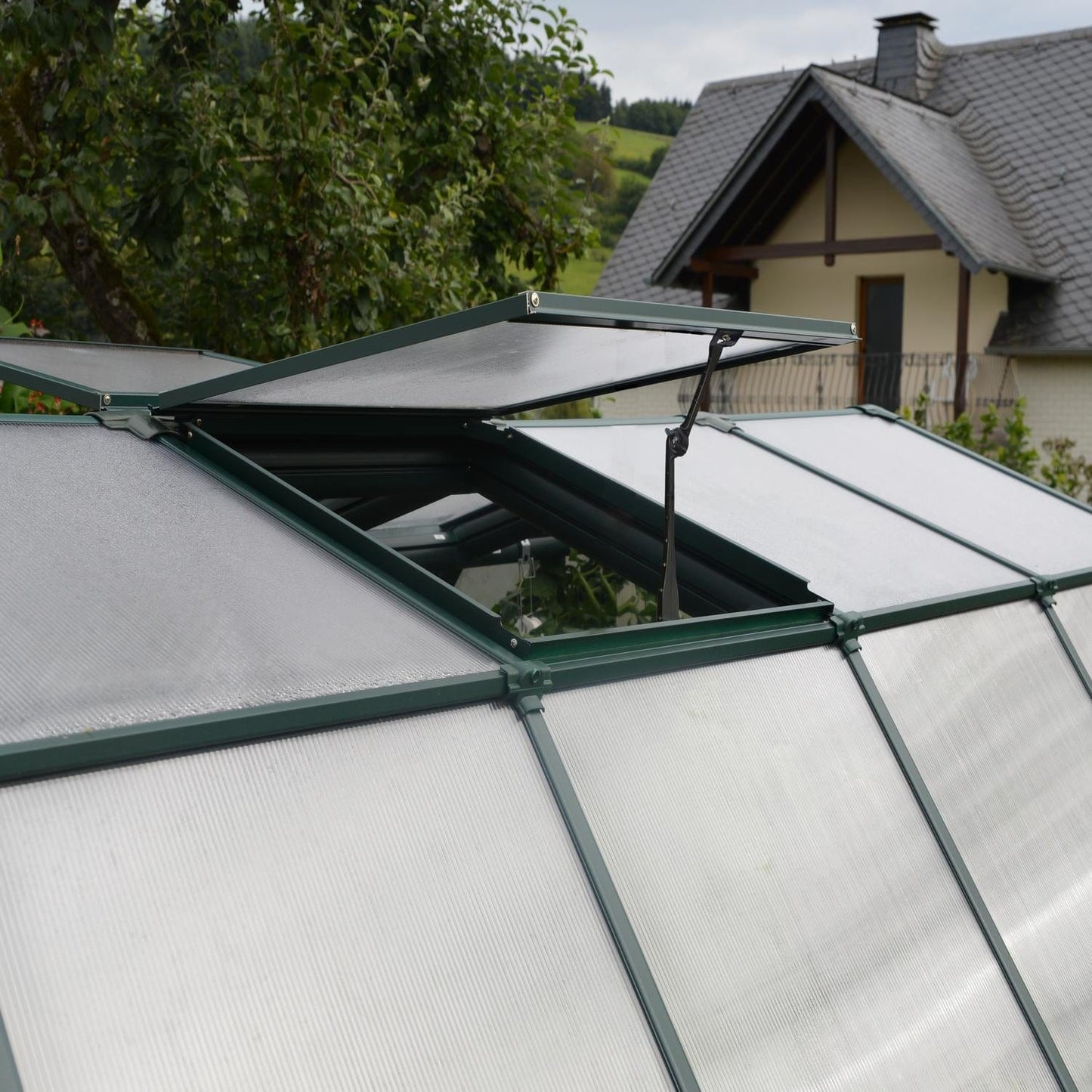 Palram - Canopia | Prestige 8x12 ft Twin Wall Greenhouse Kit Package With 6mm Twin-wall Polycarbonate Glazing
