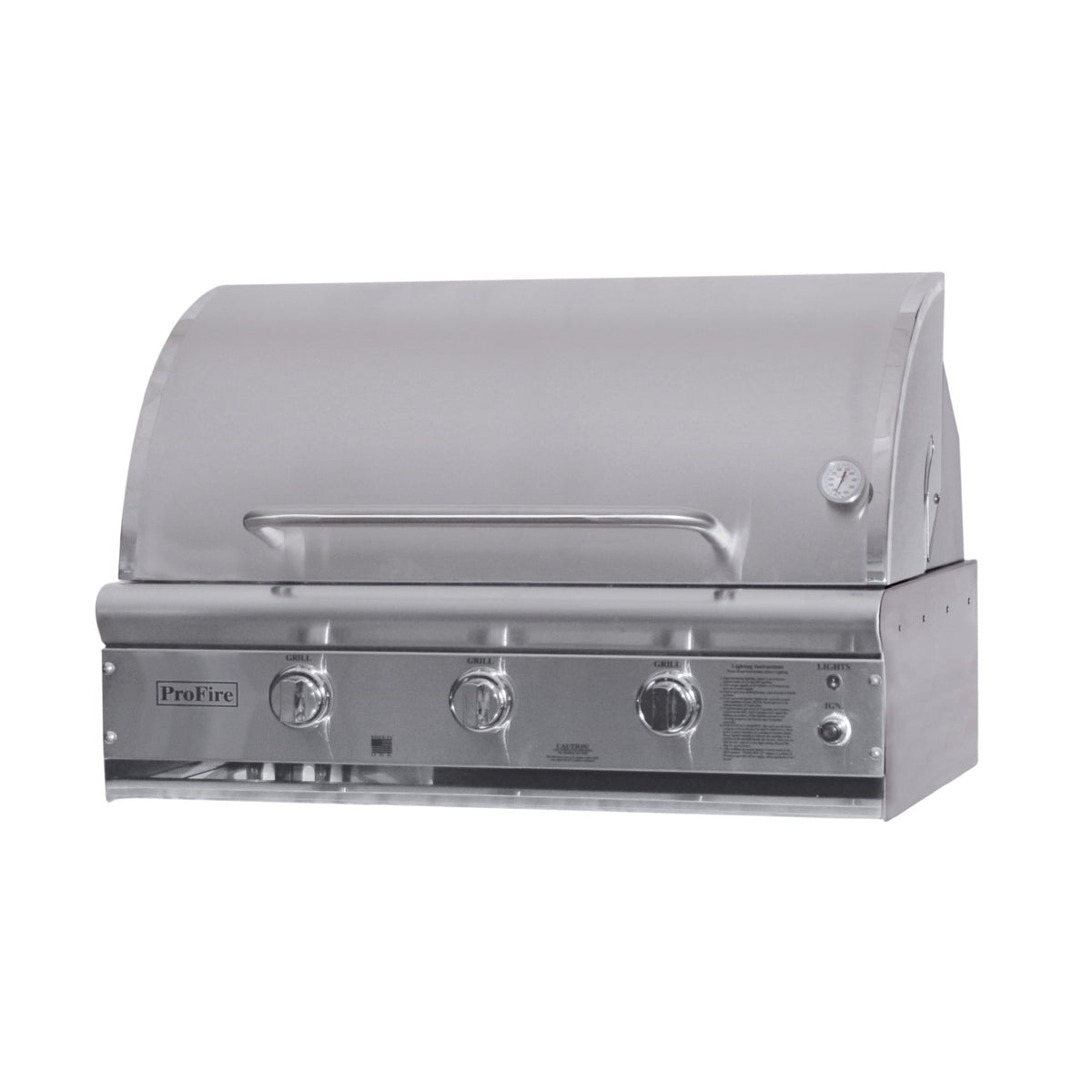 ProFire Deluxe Briquette Series 36-Inch Built-In Grill -  BQDLX36G-P