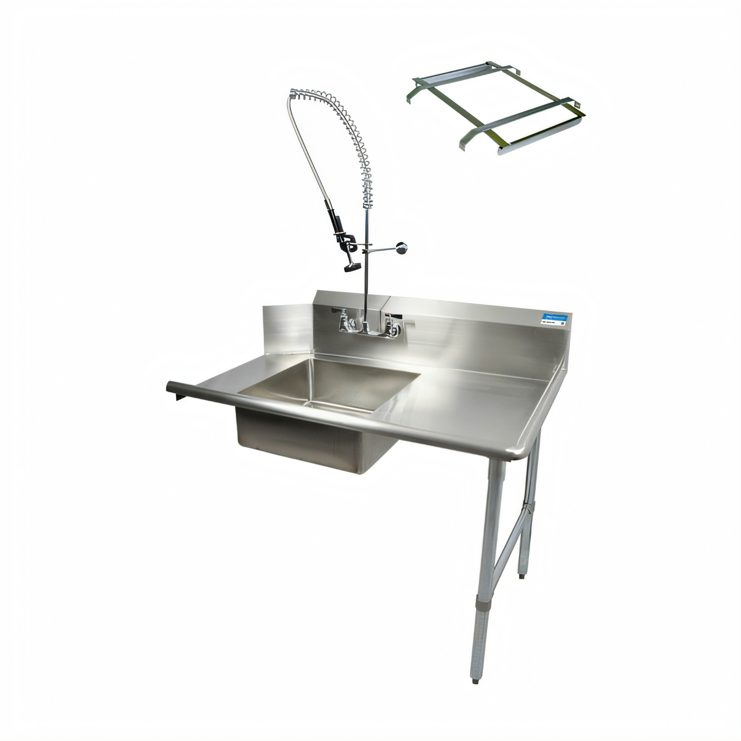BK Resources BKSDT-36-R-SS-P2-G Compartment Sinks - BKSDT-36-R-SS-P2-G