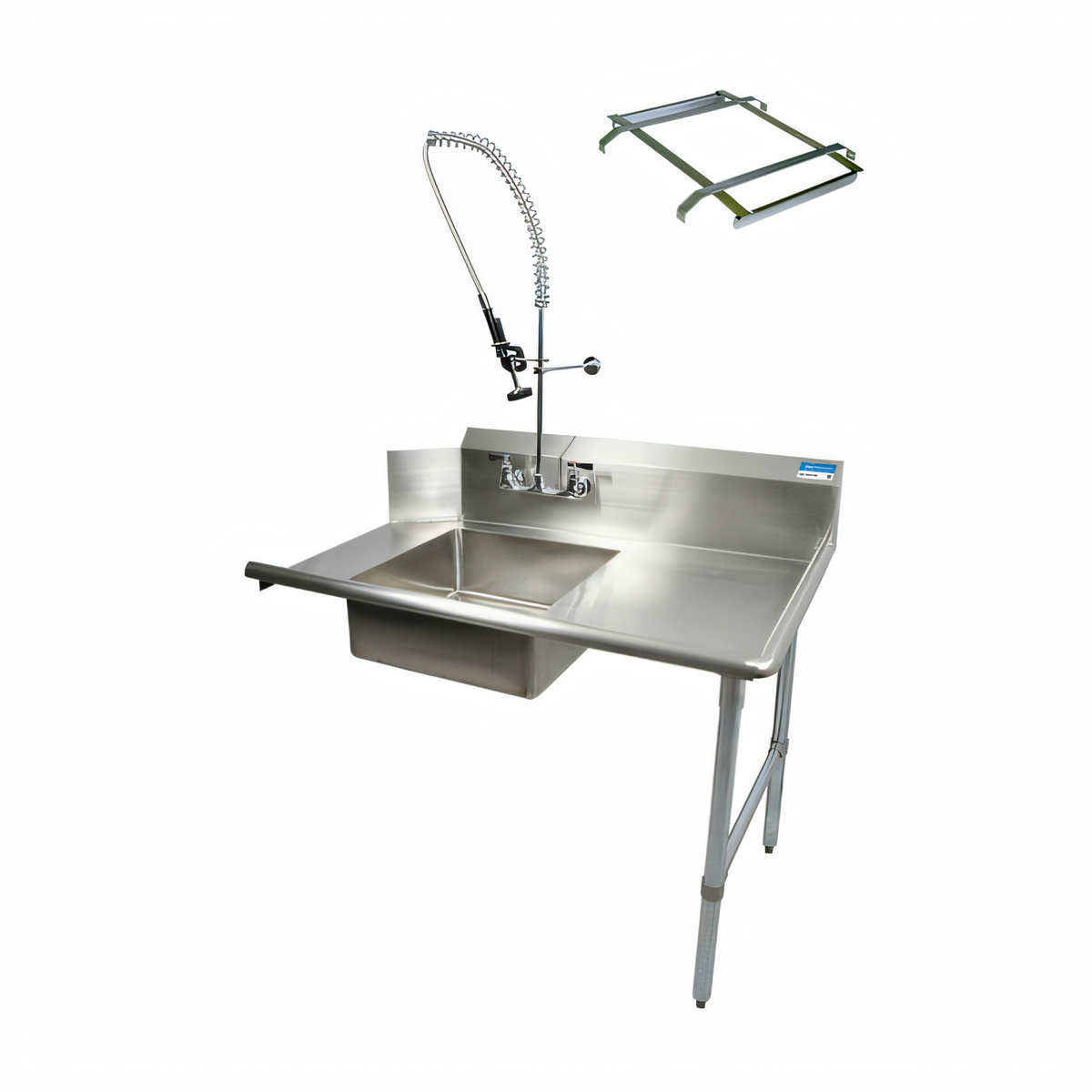 BK Resources BKSDT-36-R-SS-P2-G Compartment Sinks - BKSDT-36-R-SS-P2-G