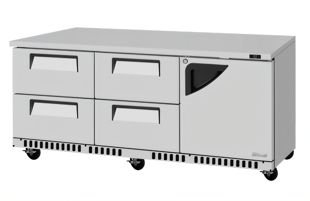 Turbo Air TUR-72SD-D4R(L)-FB-N Super Deluxe Reach-in Refrigerators - TUR-72SD-D4R(L)-FB-N