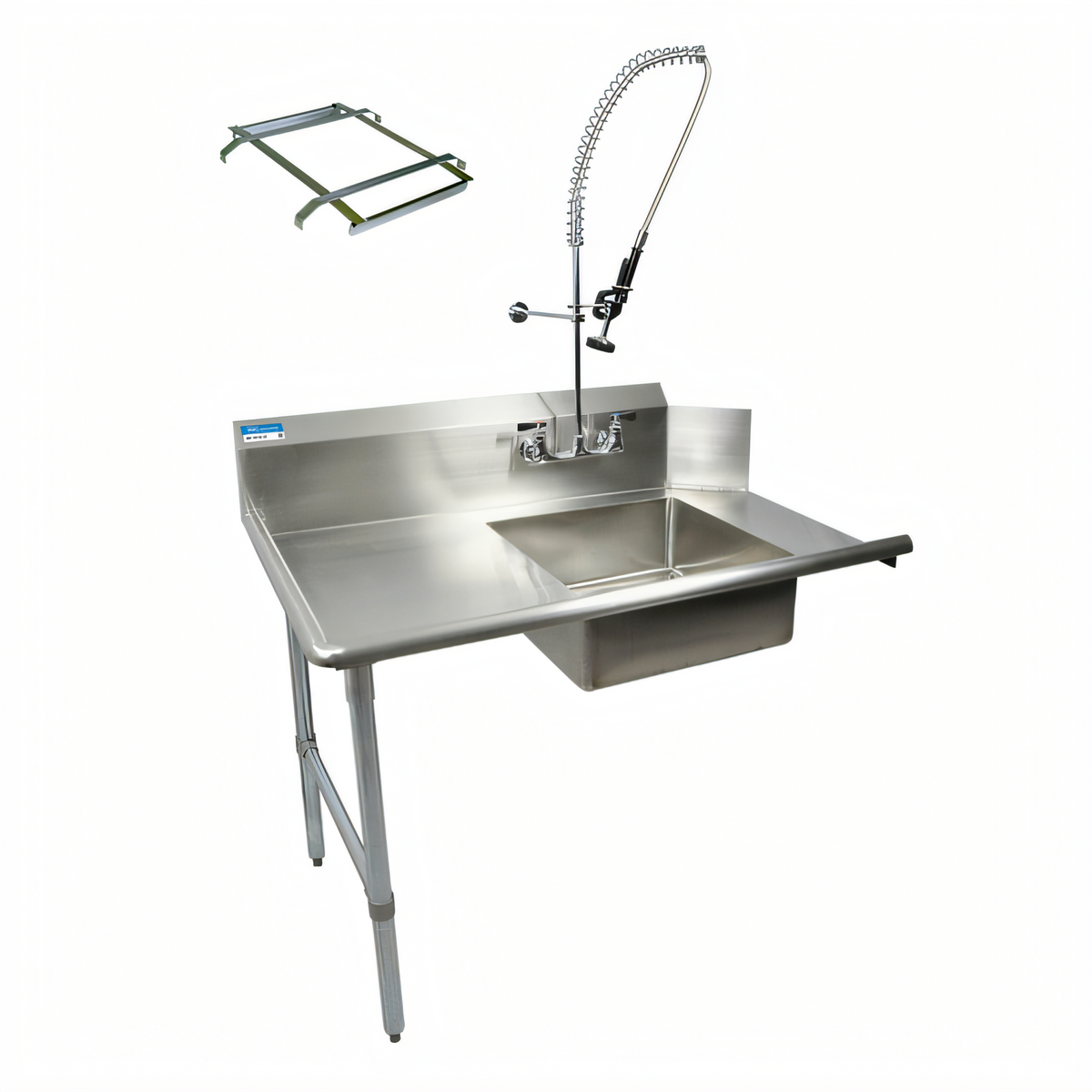 BK Resources BKSDT-72-L-P2-G Compartment Sinks - BKSDT-72-L-P2-G
