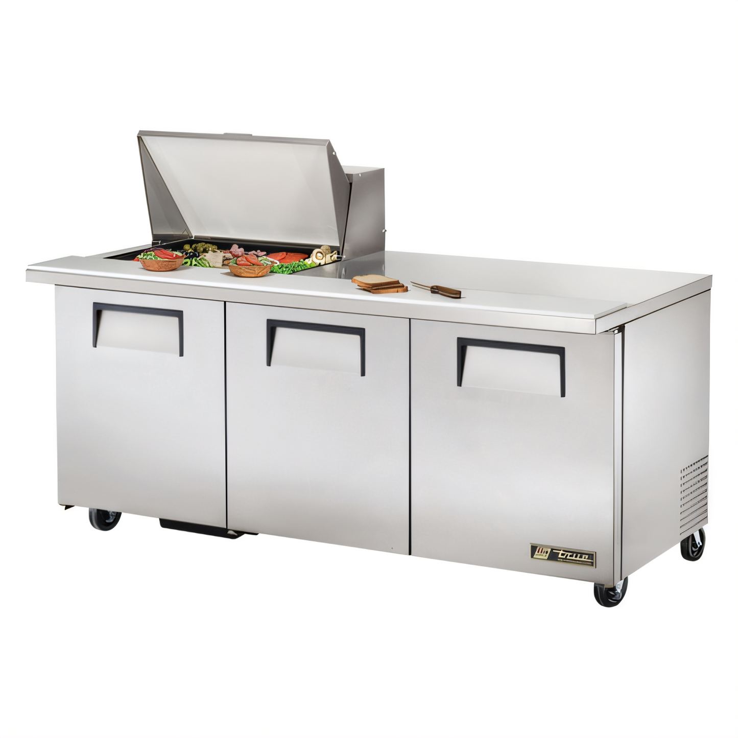 True Mfg. - General Foodservice TSSU-72-12M-B-HC Refrigerated Prep Tables - TSSU-72-12M-B-HC