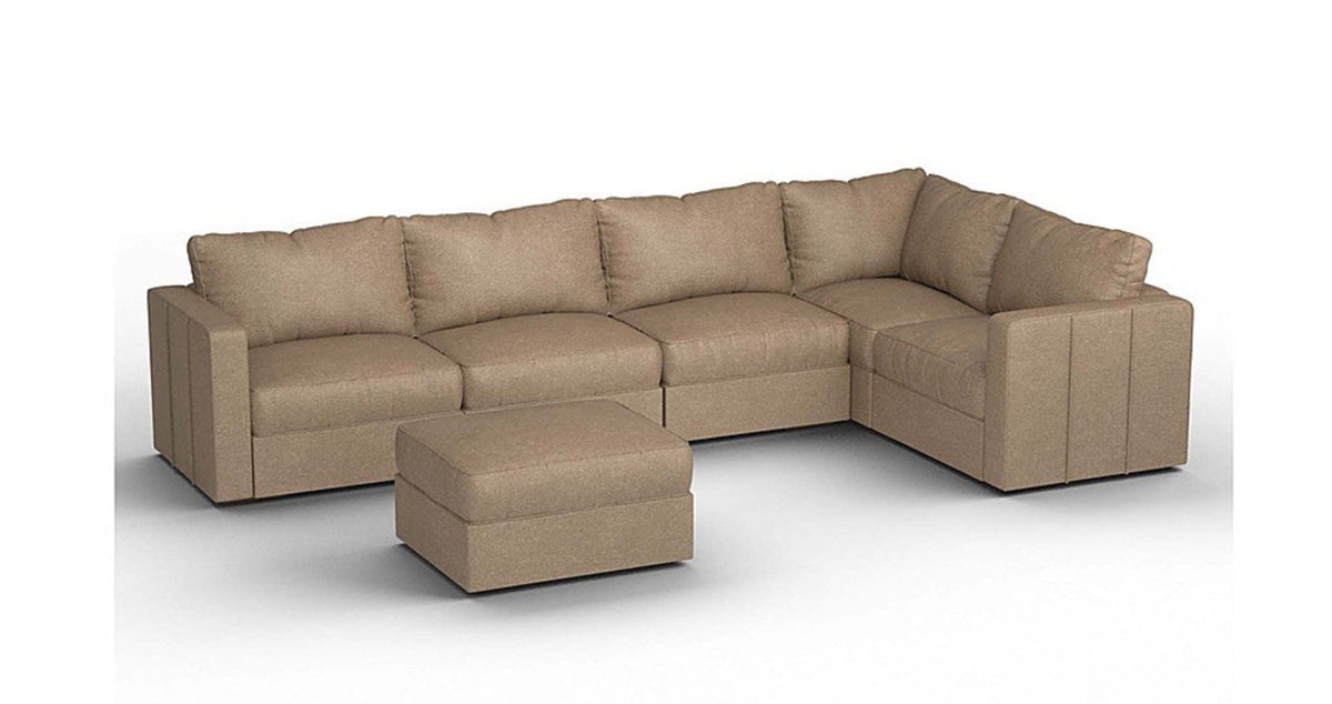 Lovesac – 6 Seats + 8 Sides Combed Chenille &amp; Standard Foam – Taupe - 1772861430064_803