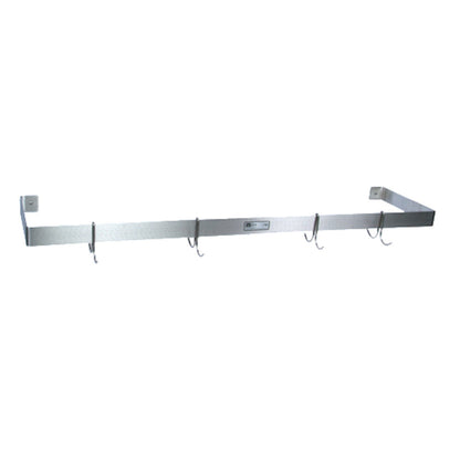 John Boos PRW14 Wall Mount 96" Single Bar Pot Rack - JBPRW14