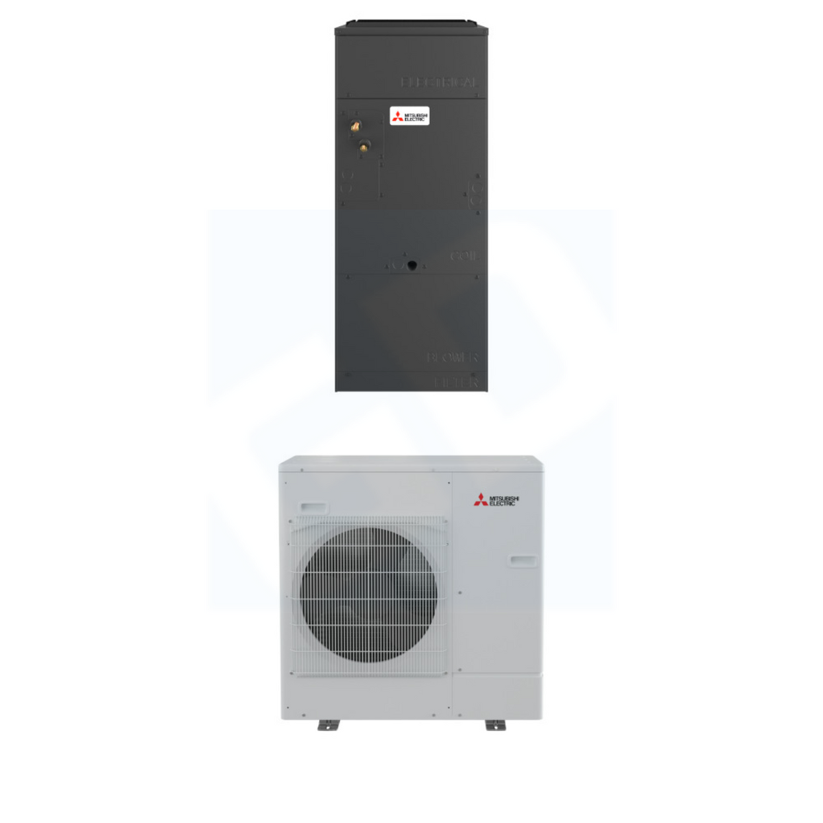 Mitsubishi PVA-AA30NL & PUZ-AH30NL 30,000 BTU 18 SEER2 Multi-Position Air Handler Heat Pump System - R454B - PVAAA30NL/PUZAH30NL