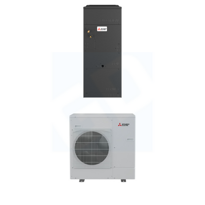 Mitsubishi PVA-AA30NL & PUZ-AH30NL 30,000 BTU 18 SEER2 Multi-Position Air Handler Heat Pump System - R454B - PVAAA30NL/PUZAH30NL