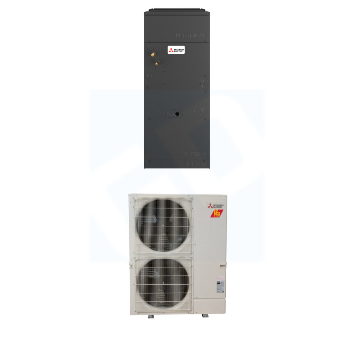 Mitsubishi PVA-AA24NL & PUZ-AK24NLHZ 24,000 BTU 19.7 SEER2 Multi-Position Air Handler Hyper Heat System - R454B - PVAAA24NL/PUZAK24NLHZ