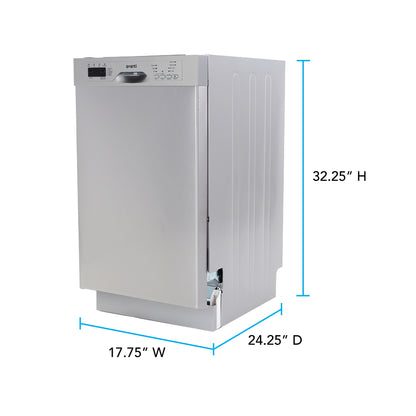 Avanti 18" Built In Dishwasher - DWF18V0W