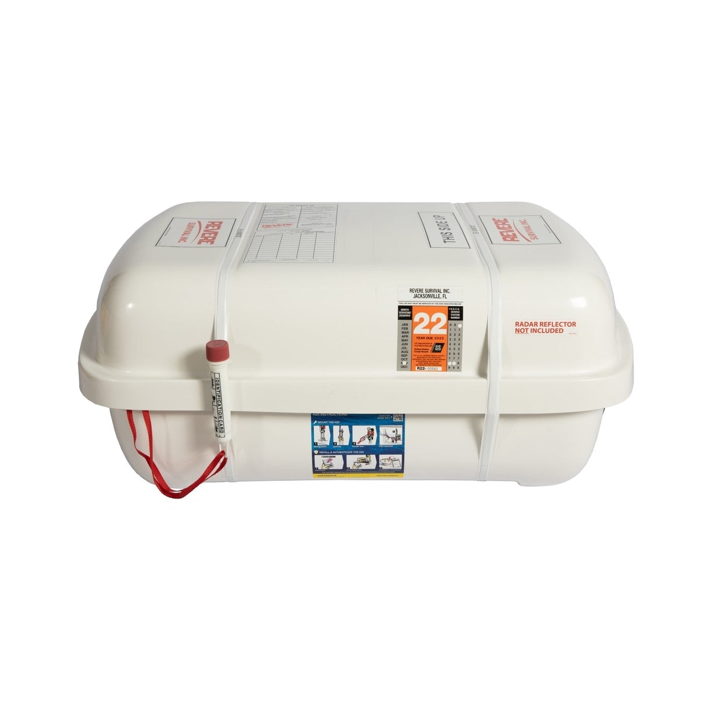 Revere 4-8 Person Low profile USCG/ SOLAS A Life Raft - 45-REV-CGS-4LP-A