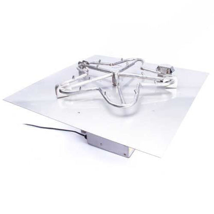 HPC 18″ Square Flat Pan Torpedo Burner Electronic Ignition System - TOR-18FSSEI-SQ-120VAC-NG