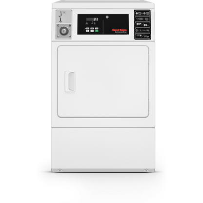 SPEED QUEEN DV6010WE 27" Front Control Single Electric Dryer - Single Coin Drop Installed (Not For Residential Use) - DV6010WE