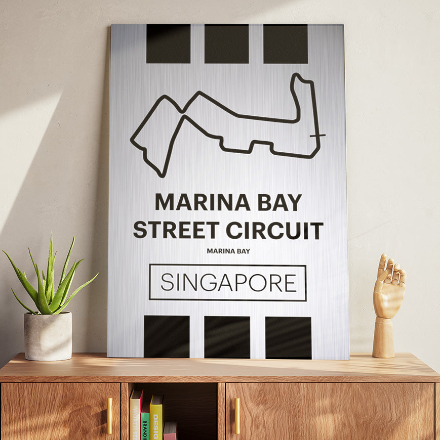 Marina Bay Street Circuit - Pista Series - Raw Metal