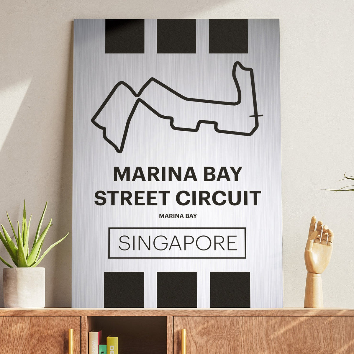 Marina Bay Street Circuit - Pista Series - Raw Metal