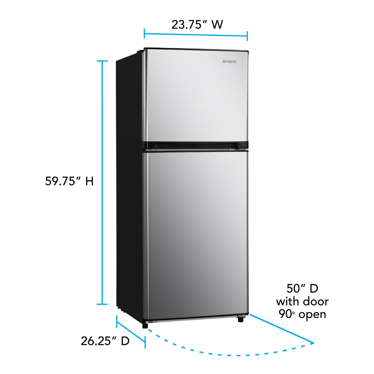 Avanti 10.0 cu. ft. Apartment Size Refrigerator - FF10B0W