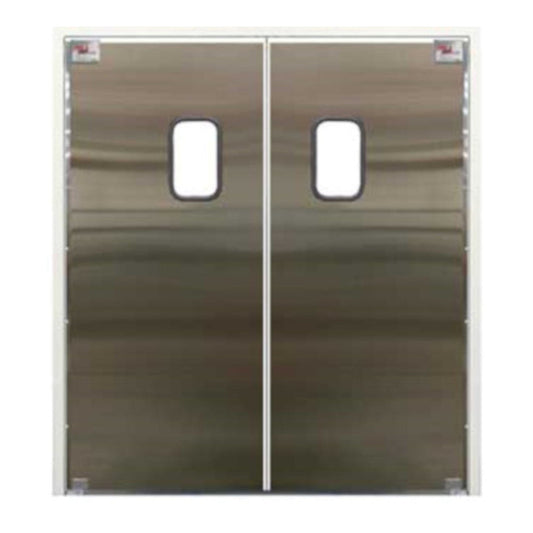 Curtron SPD-30-SS-DBL-7884 78" x 84" Service-Pro Series 30 Double Swing Door - CUSPD30SSDBL7884