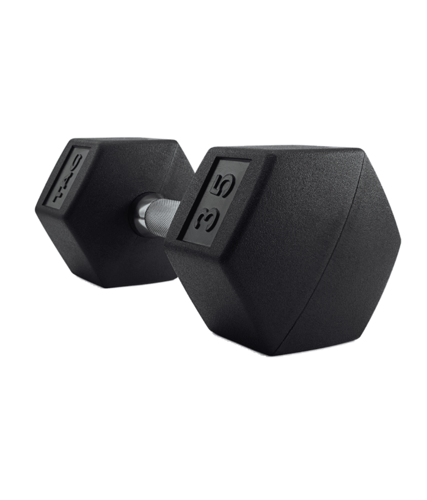 TAG Fitness Hex Rubber Dumbbell 5-100 Set - 1770024614096_980