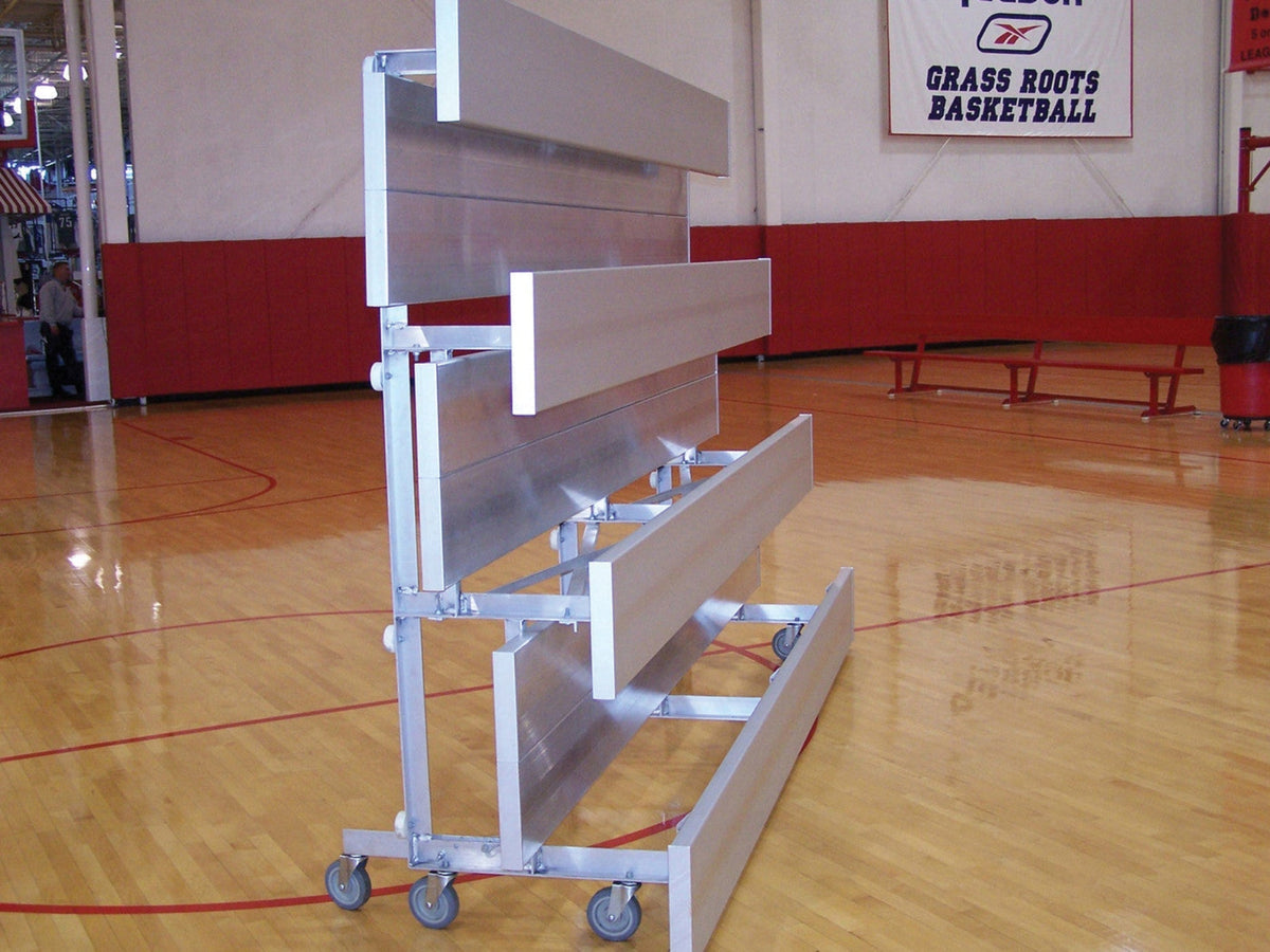 Trigon Sports 3 Row 7.5' Tip-n-Roll Bleacher BL37.5TR - BL37.5TR