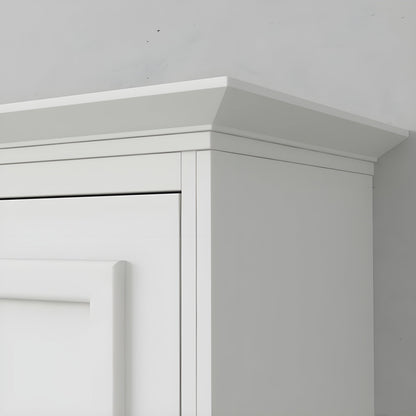 Murphy Bed With Desk, Double Size, White by Leto Muro