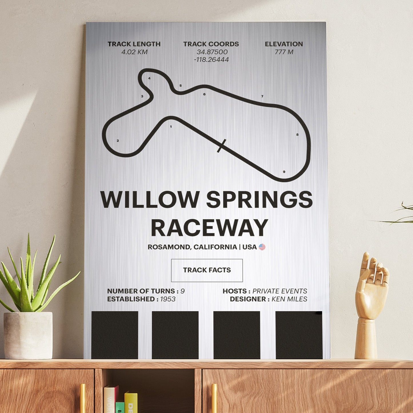 Willow Springs Raceway - Corsa Series - Raw Metal