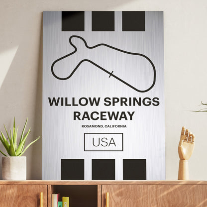 Willow Springs Raceway - Pista Series - Raw Metal