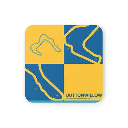 Buttonwillow - Cork Back Coaster