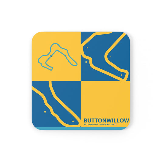 Buttonwillow - Cork Back Coaster