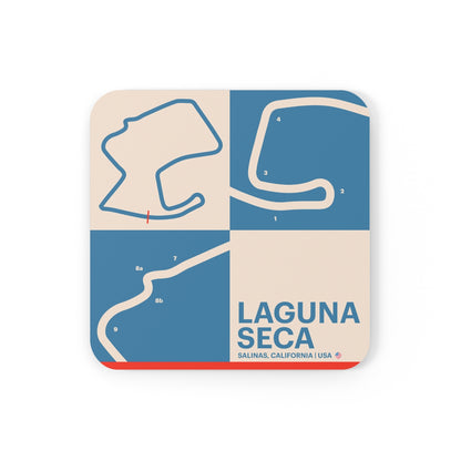 Laguna Seca - Cork Back Coaster