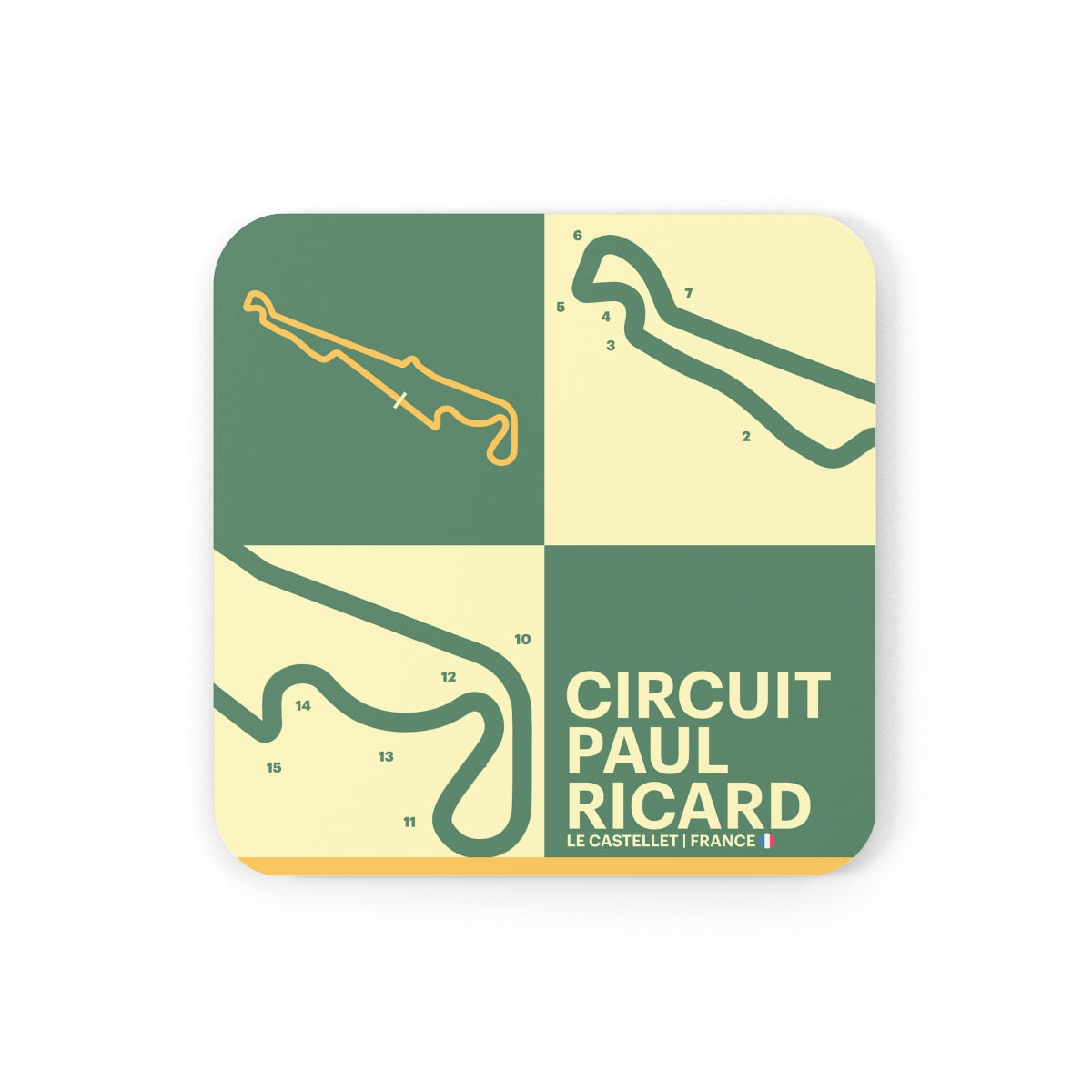 Paul Ricard - Cork Back Coaster