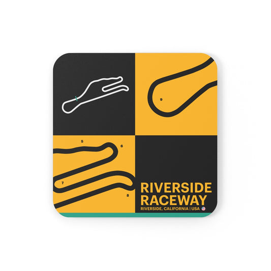 Riverside Raceway - Cork Back Coaster