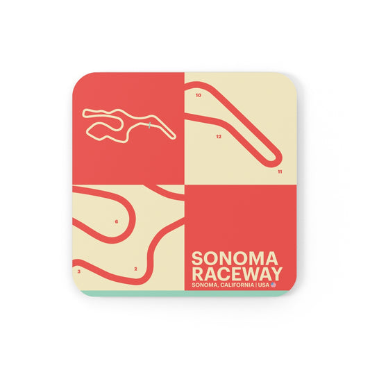 Sonoma Raceway - Cork Back Coaster
